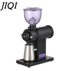 Moedor de café elétrico JIQI 110V: moagem precisa, ajuste de 10 espessuras...